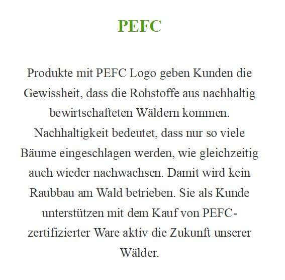 PEFC - Pellets Text